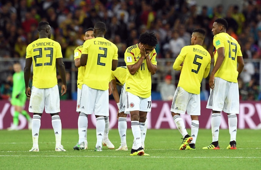 Inglaterra amargó a Colombia y pasó a cuartos