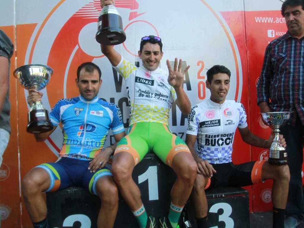 Dotti hizo historia y ganó por cuarta vez la Vuelta de Mendoza