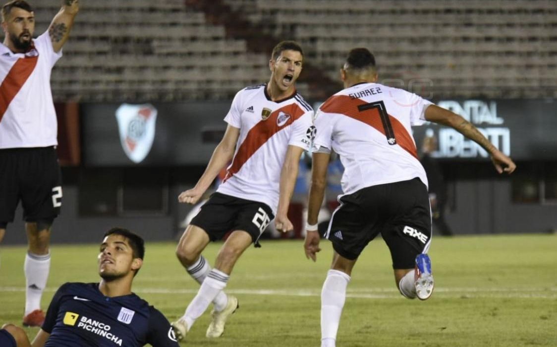 River le ganó a Alianza Lima en un Monumental sin público