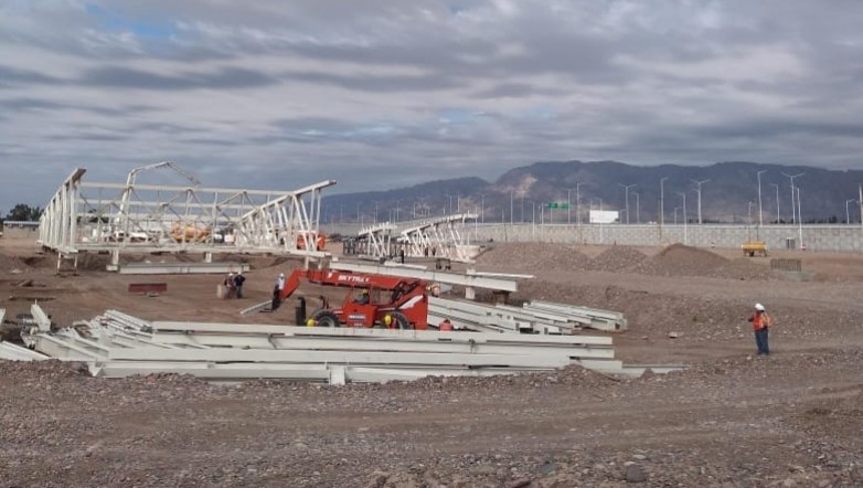 El velódromo empieza a tomar forma