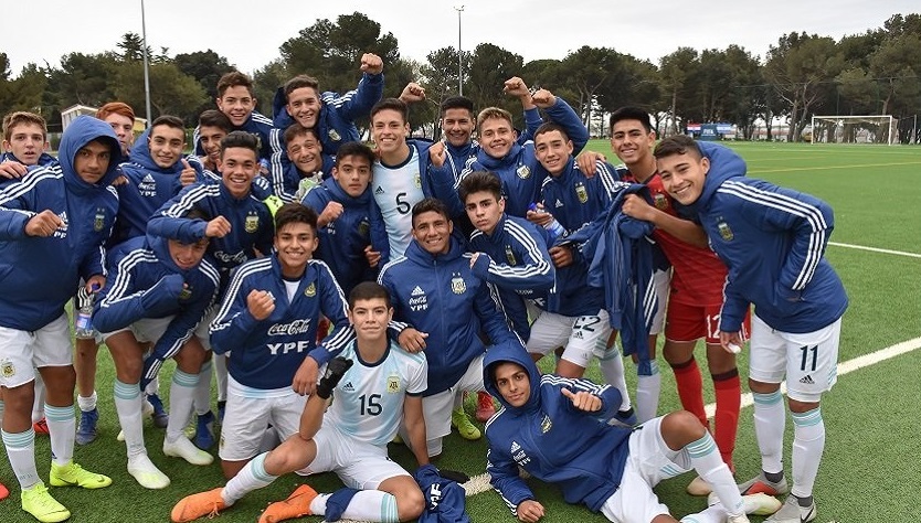 La sub 15 se clasificó a la final y el sanjuanino Guallama convirtió un gol