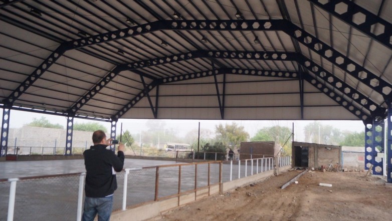 Media Agua prepara la inauguración del techado