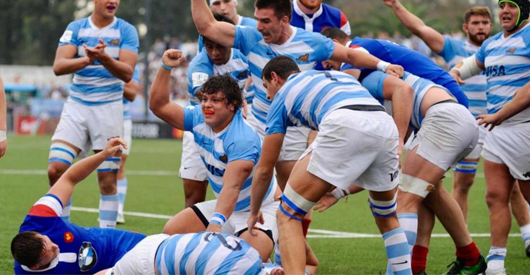 Con un try del sanjuanino Castro, Los Pumitas vencieron a Francia y clasificaron