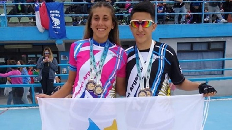 Patín Carrera: Fernanda Illanes y Alito Ramirez dejaron bien alto a San Juan