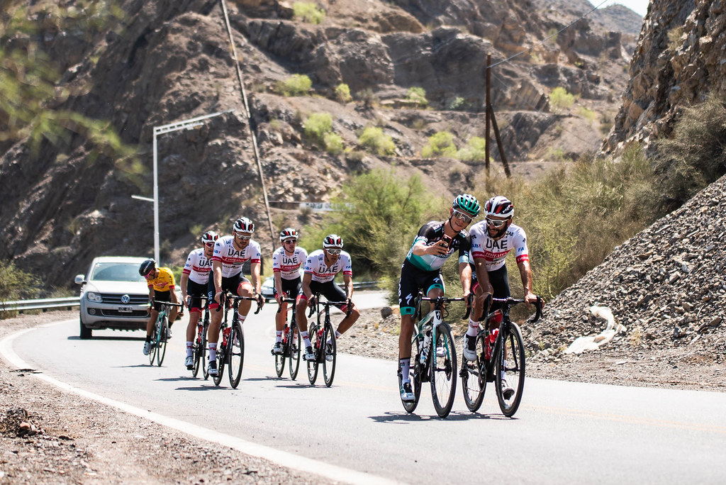 Los equipos UCI World Tour realizaron los primeros entrenamientos en la provincia