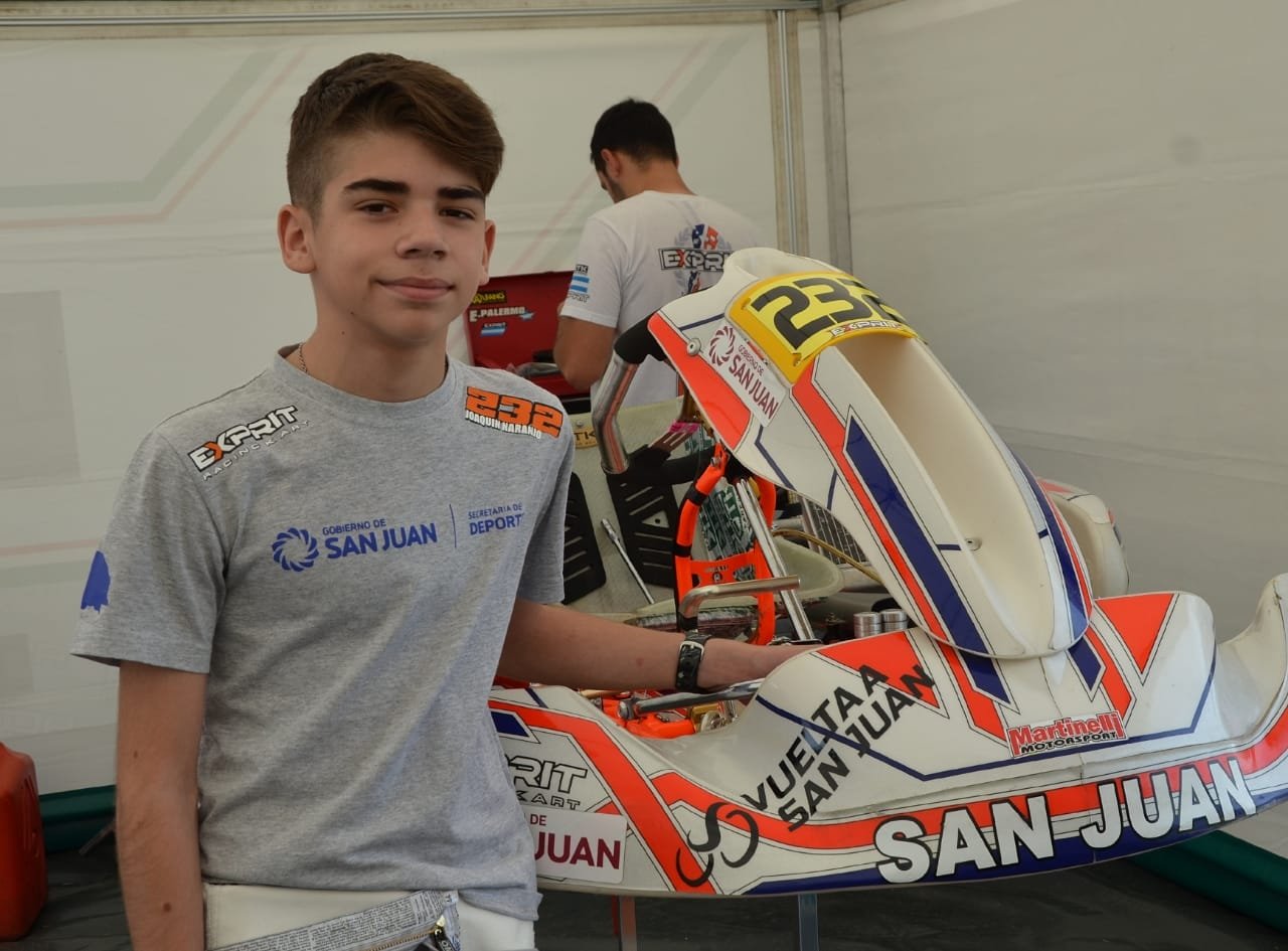 Joaquín Naranjo correrá en el Sudamericano de Karting en Brasil