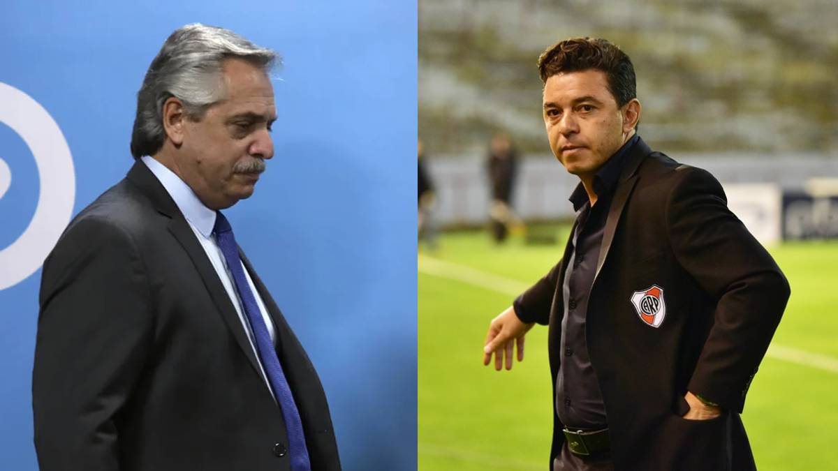 El Presidente y Gallardo tantearon la vuelta del fútbol en el país