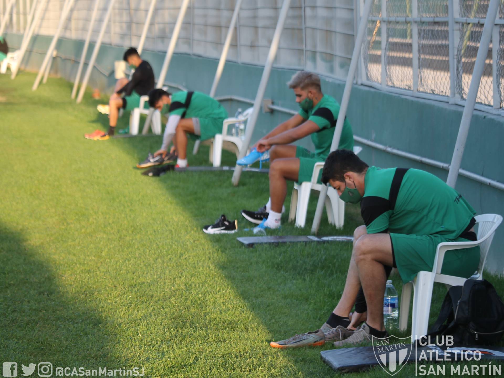 En fotos, así fue el retorno a los entrenamientos en San Martín