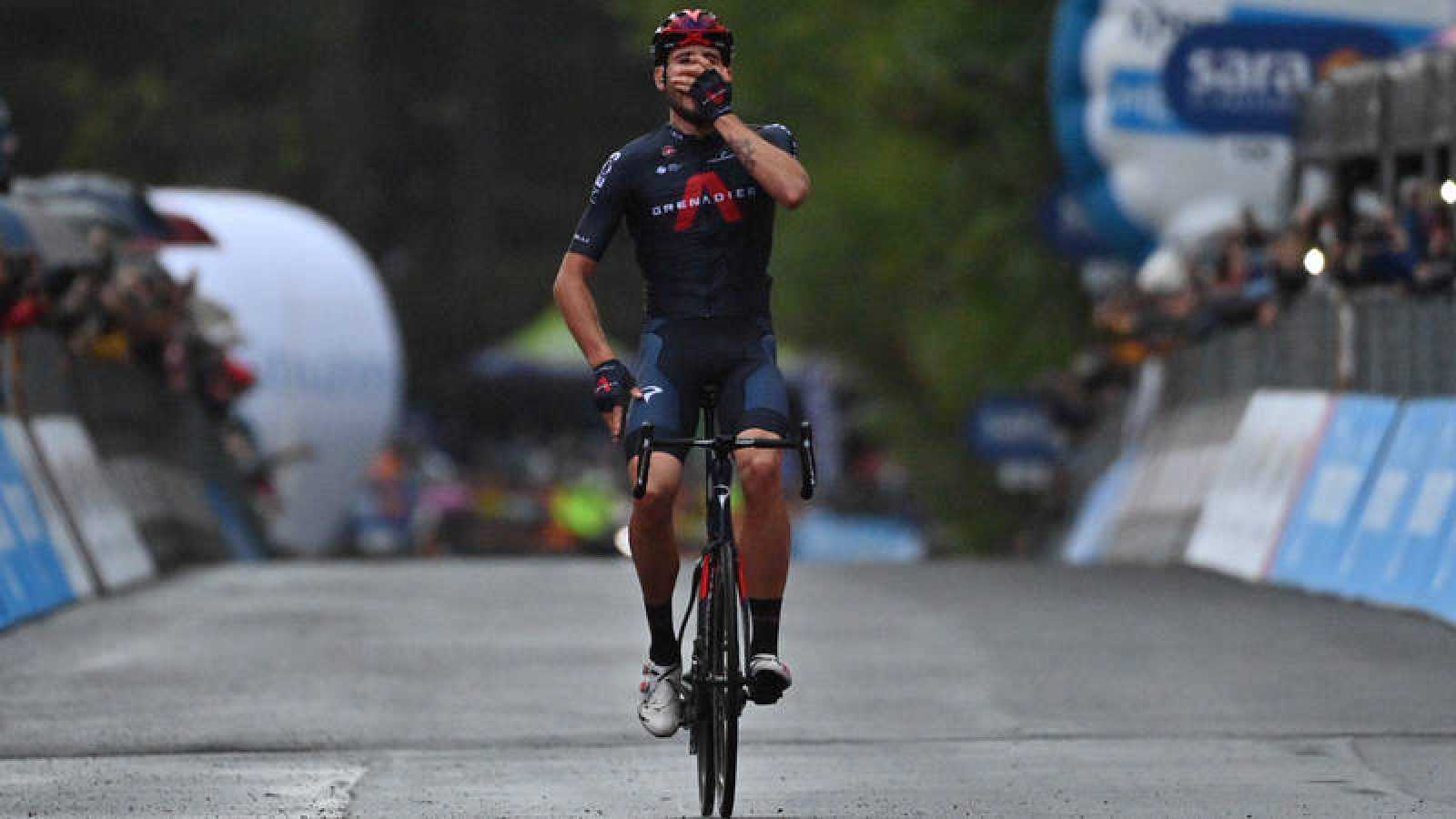 Victoria en solitario de Filippo Ganna en la quinta etapa del Giro
