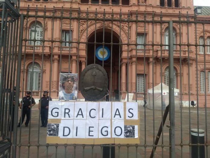 Diego Maradona será velado en la Casa Rosada
