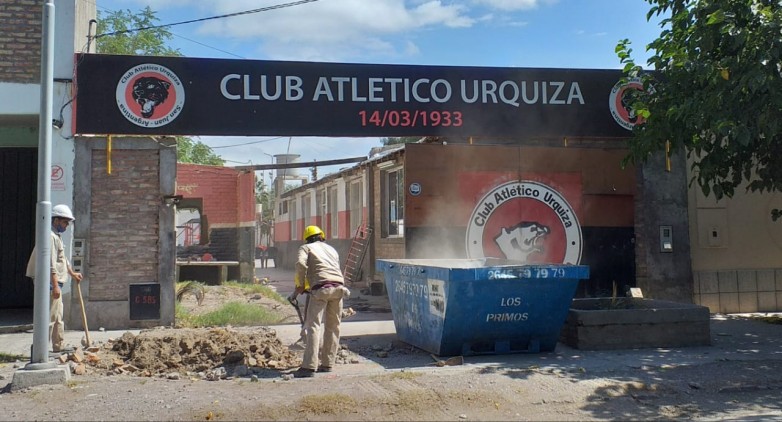 Comenzó el sueño del techado del Club Urquiza
