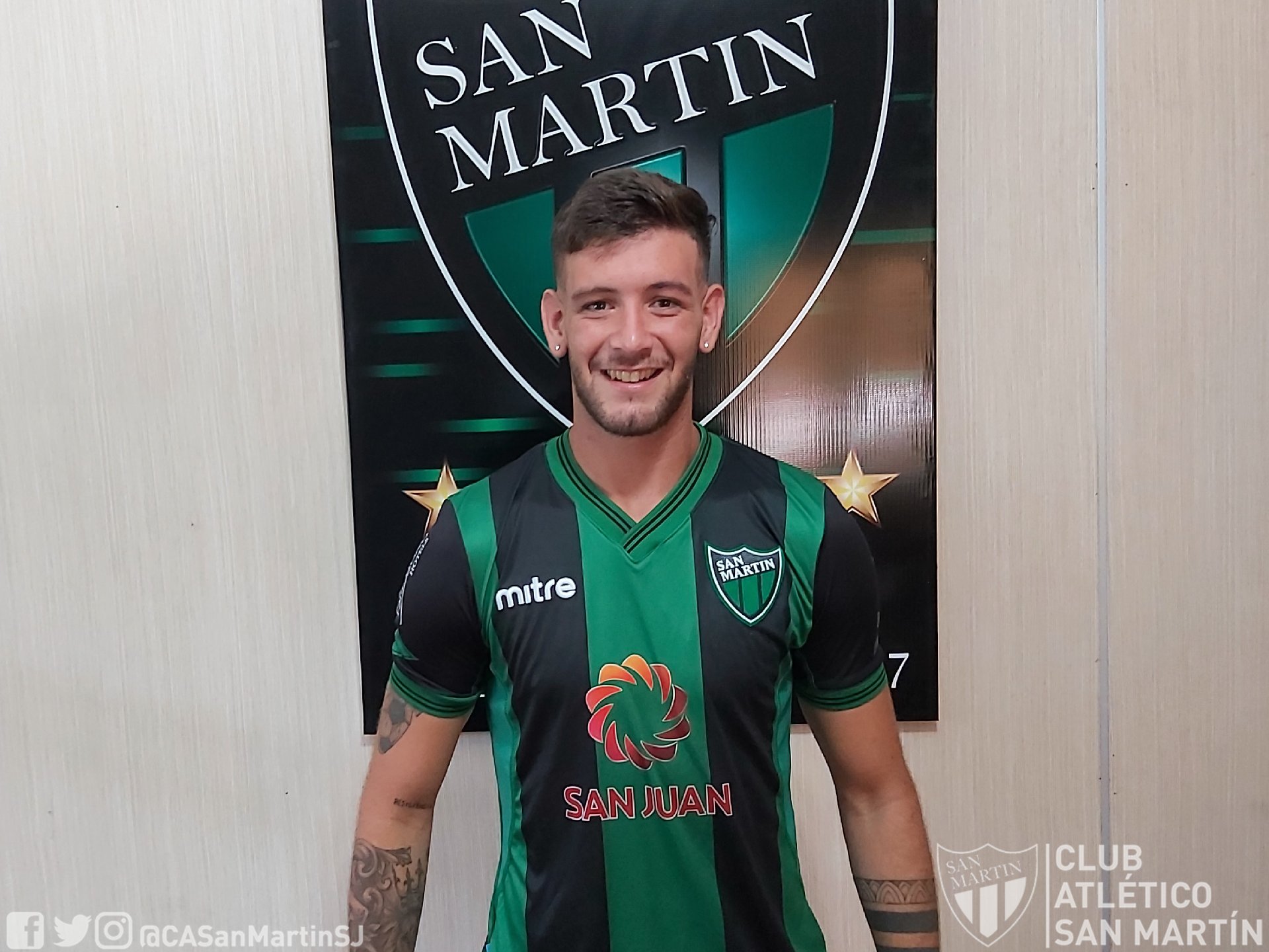 Un delantero de 22 años, el quinto refuerzo de San Martín