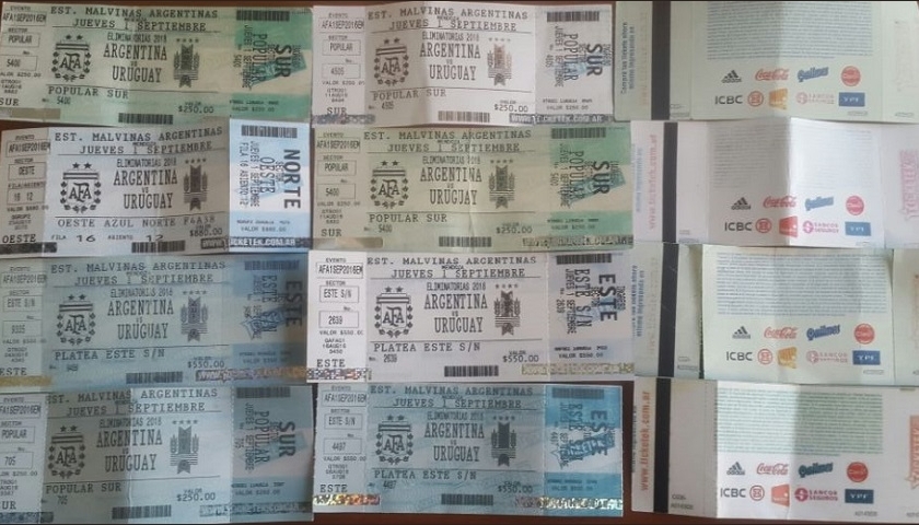 Ya venden entradas truchas para ver Argentina-Brasil en San Juan