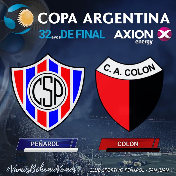 Peñarol se cruzará a Colón en la Copa Argentina