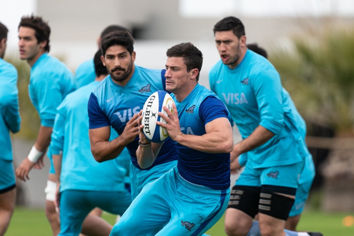 Los Pumas realizaron su primer entrenamiento en San Juan