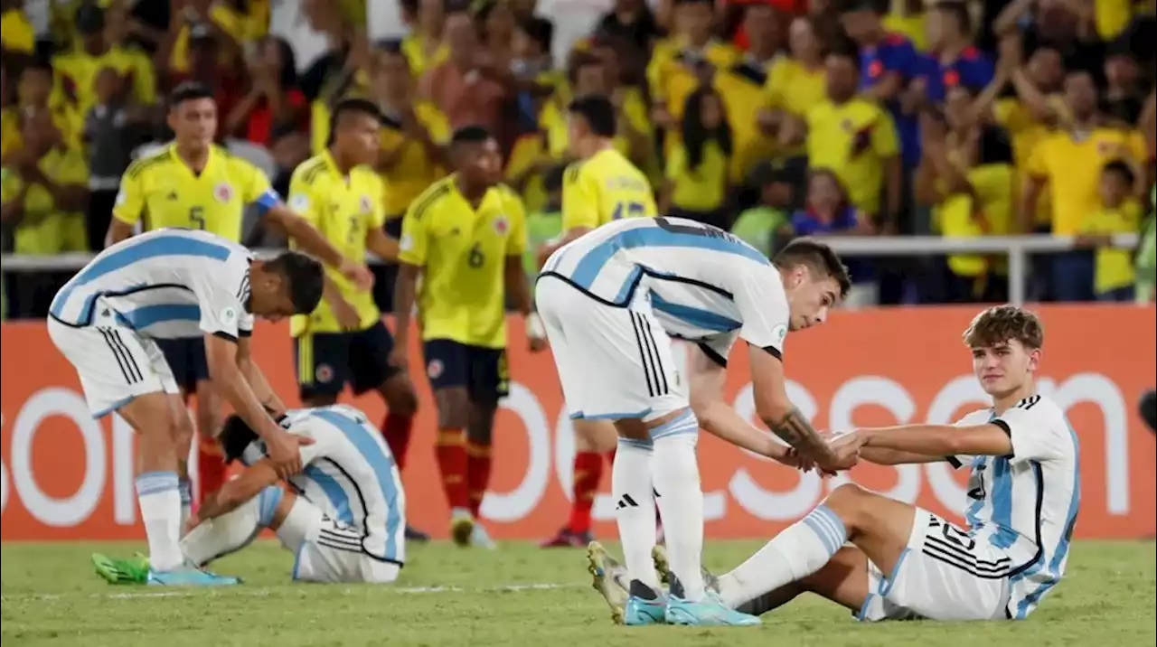 La Selección Argentina Sub-20 cayó con Colombia y quedó eliminada del Sudamericano