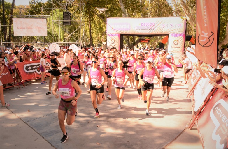 Las sanjuaninas participaron de una nueva edición de la maratón de la Mujer