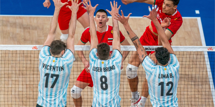 Argentina jugó en gran nivel contra Bulgaria y sumó otra victoria en la VNL