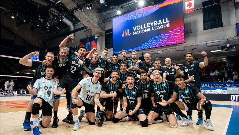 Debut con victoria del seleccionado argentino en la VNL