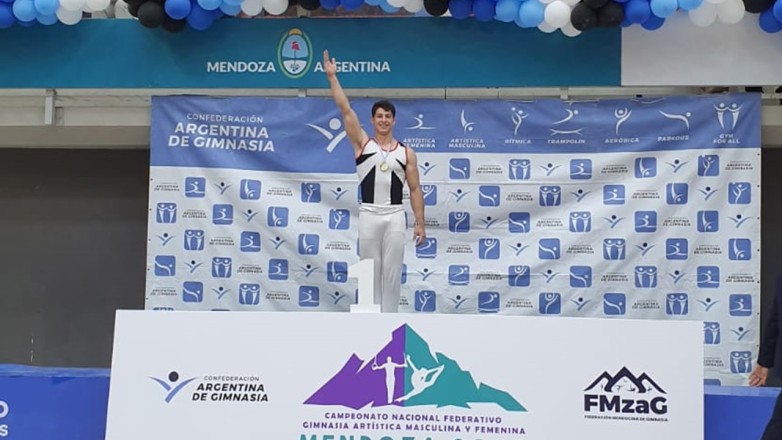 El sanjuanino Nahuel Martínez, campeón argentino de Gimnasia Artística