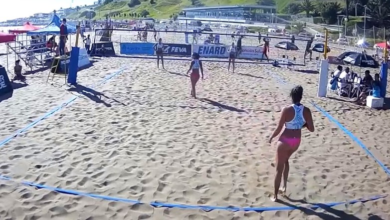 Fernanda Pereyra juega la cuarta etapa del Argentino de beach volley