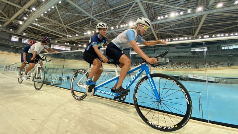 El velódromo fue protagonista de un Campus de la Selección Argentina
