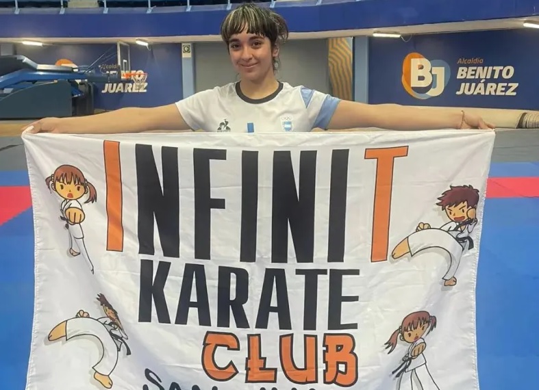 Jenifer Bolado al Panamericano de Karate en Brasil