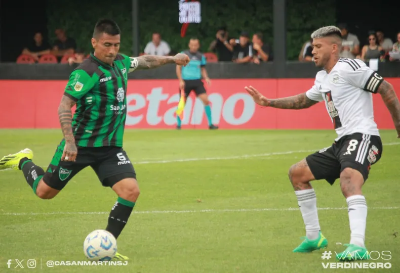 San Martín hizo un gran partido, pero no pudo romper el empate ante Riestra